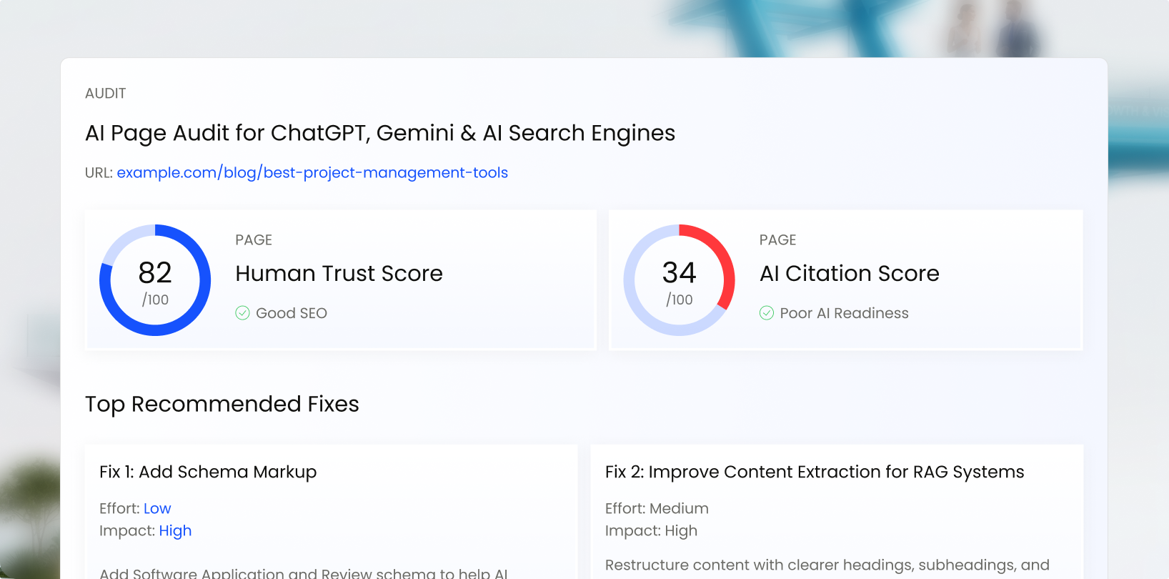 AI Rank Tracker Dashboard